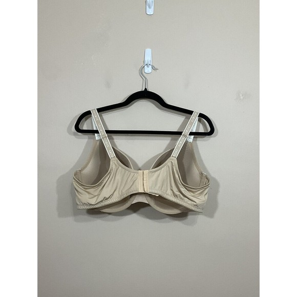 Cacique Lightly Line T-Shirt Bra 46D Beige Underwire Padded Cups Nude - Picture 3 of 6